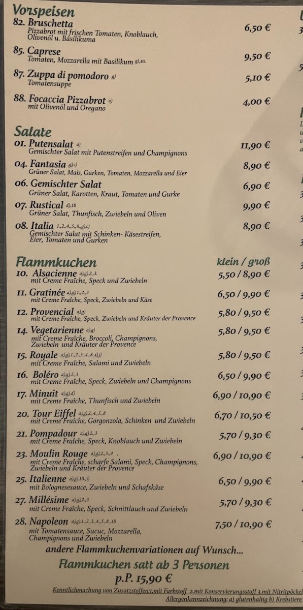 Menu Restaurant - Bistro La Brasserie-3